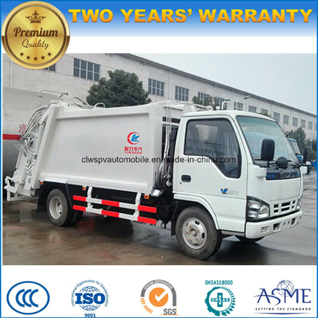 Isuzu 5t Waste Transport Truck 5 Cbm Compactor Garbage Truck Image1