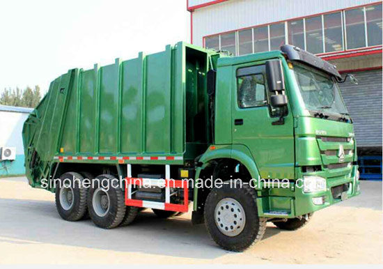 HOWO 6X4 Garbage Truck 16m3 Compressor Garbage Truck Image1
