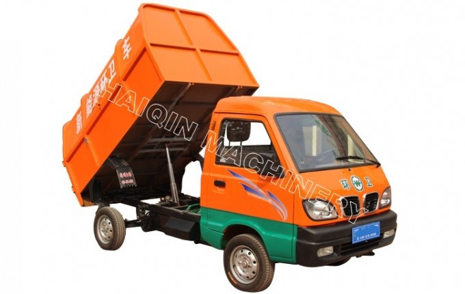 Factory Price Electric Garbage Truck with Rollover Tank Image1