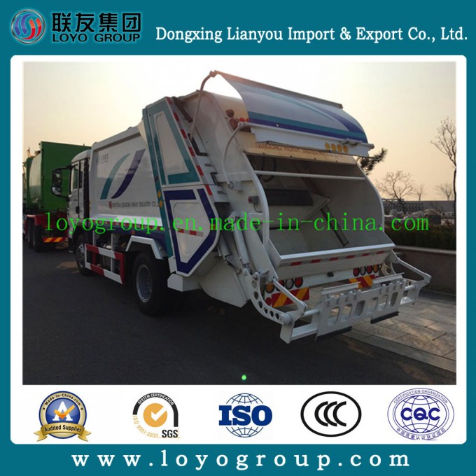 Manual Transmission Type Compactor Garbage Truck for Sale Image1
