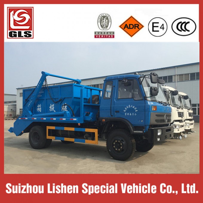 4X2 Dongfeng Swing Arm Garbage Truck Image1