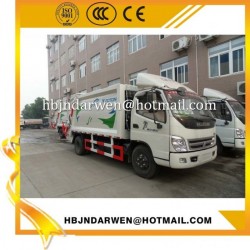 8cbm Recycling Garbage Crush Compactor Truck Foton