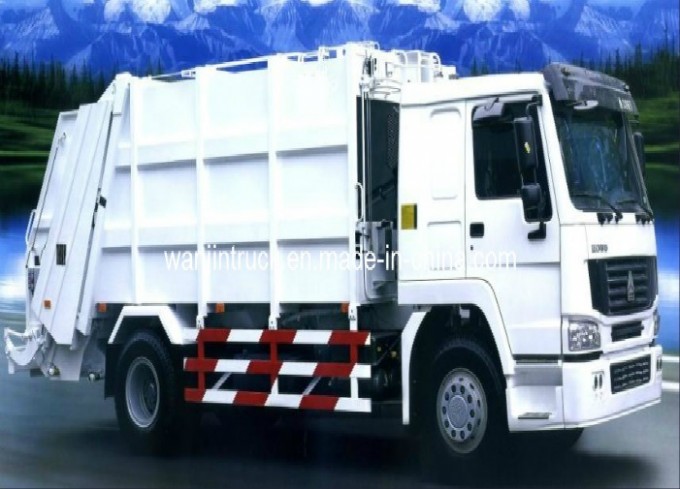 HOWO 10m3 Compact Garbage Truck Image1