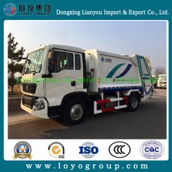 HOWO Hydraulic Cylinder and Hook Lifting Garbage Truck for Sale
