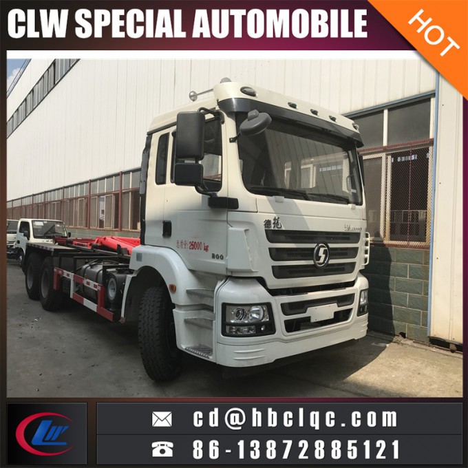 China 16t-22t Shacman Hook Lift Refuse Container Garbage Truck Image1