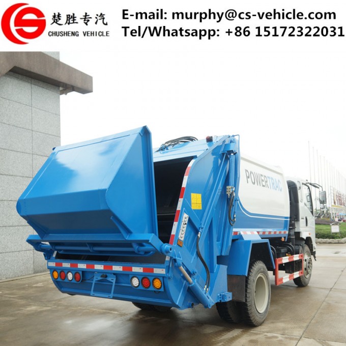 HOWO 4X2 10m3 Small Garbage Truck Compactor Garbage Truck Price Image1