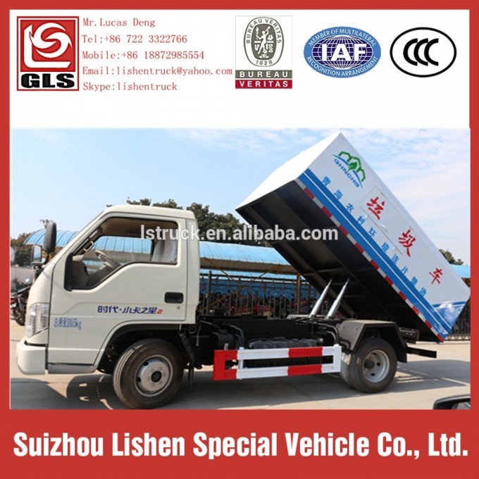New Dump Garbage Truck Self-Loading Small Rubbish Truck Image1