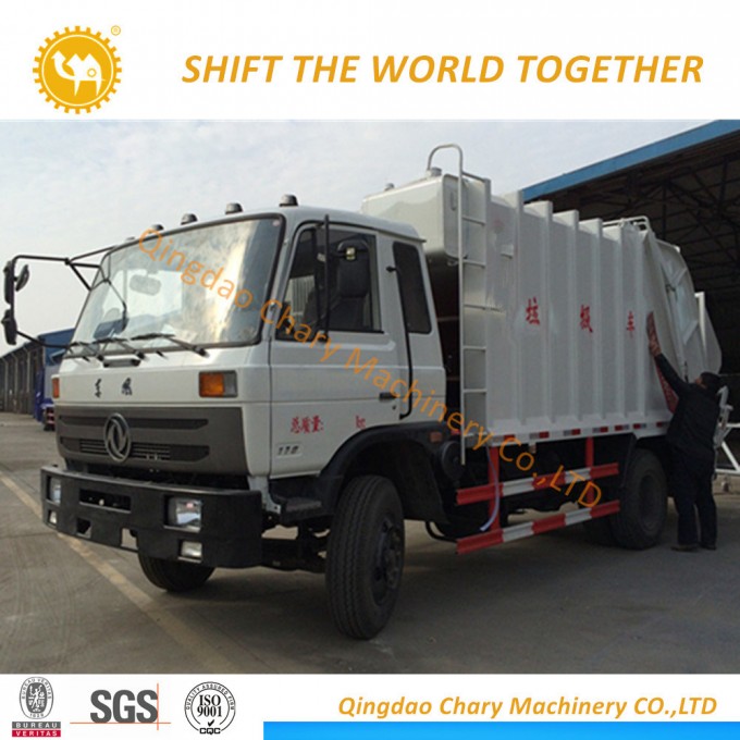 Dongfeng Low Price 8cbm Garbage Compactor Truck Image1