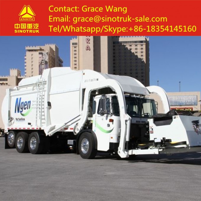 China High Quality 20 Cbm Sinotruk HOWO Compression Container Garbage Truck Image1