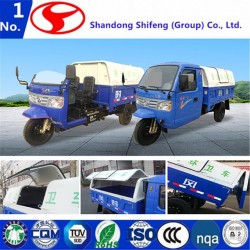 3000 Kg Carrying Capacity Three Wheel Diesel Engine Garbage Truck