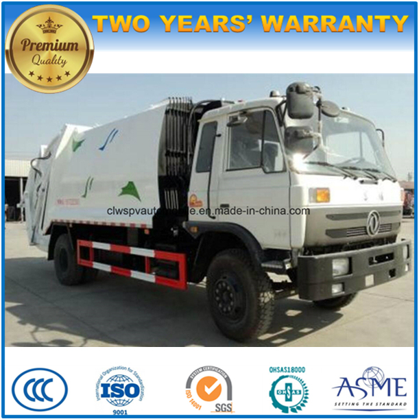 10 Cubic Meters Dongfeng 4X2 6 Wheels 10 Tons Garbage Compress and Transport Truck Image1