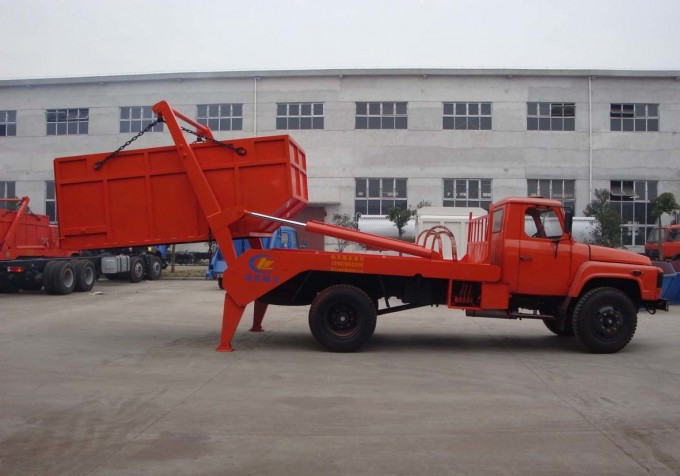 Swing Arm Garbage Roll Container Refuse Multi Skip Loader Truck Image1
