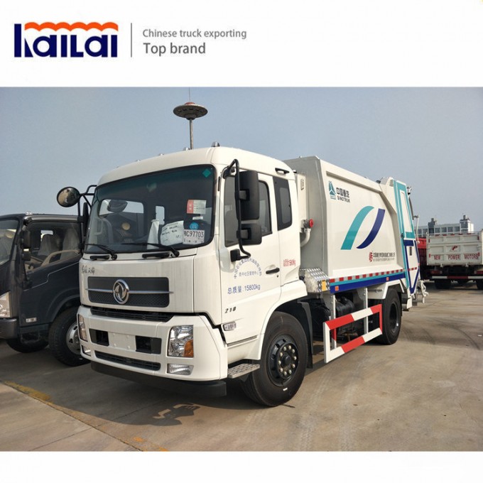Dongfeng 4X2 Garbage Truck Good Price 8 Tons Garbage Compactor Truck Image1