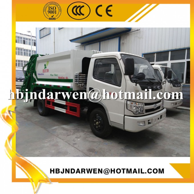 Exported 5cbm Compactor Garbage Truck Manufacturers Image1