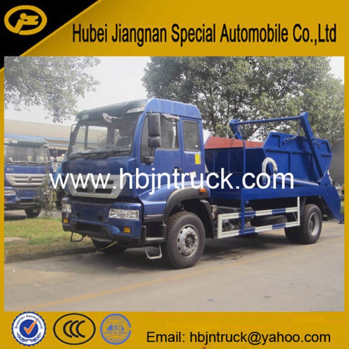 Sinotruk 266HP Skip Loader Garbage Collection and Transport Truck Image1