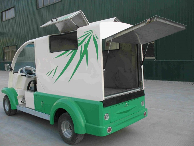 Electric Garbage Barrel Collection Truck Image1