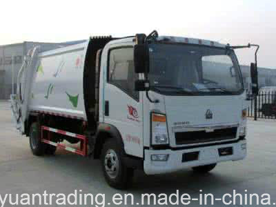 HOWO 4*2 Garbage Compactor Truck Image1