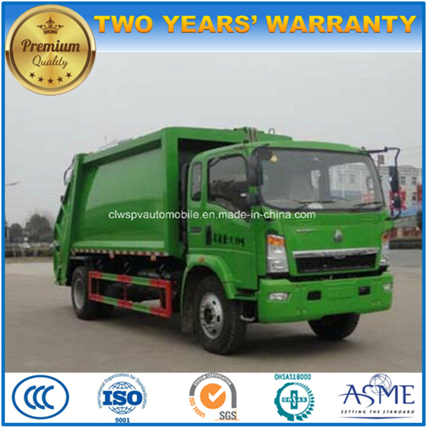 Small Sinotruk 4 Tons to 5 Tons Refuse Compress Truck 4 M3 Compactor Garbage Truck Image1