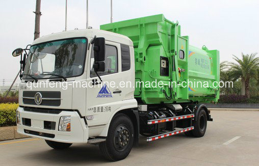 Hot Sale Hook Lift Arm Roll Garbage Truck Detachable Compartment Image1