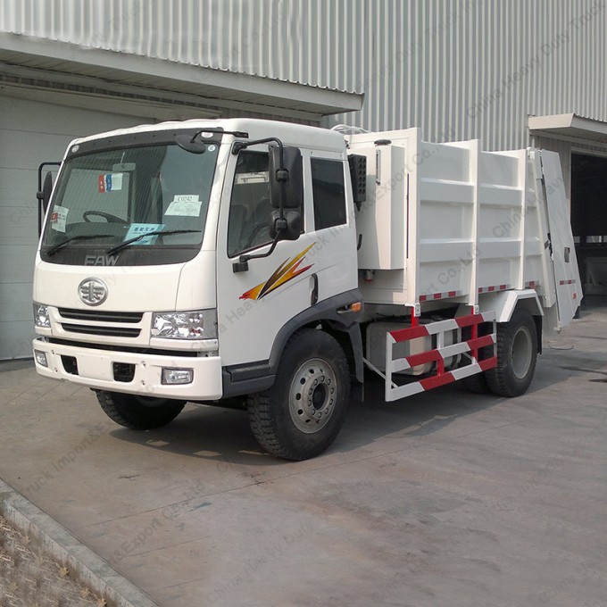 Sinotruk FAW 4X2 10m3 Refuse Garbage Truck Image1