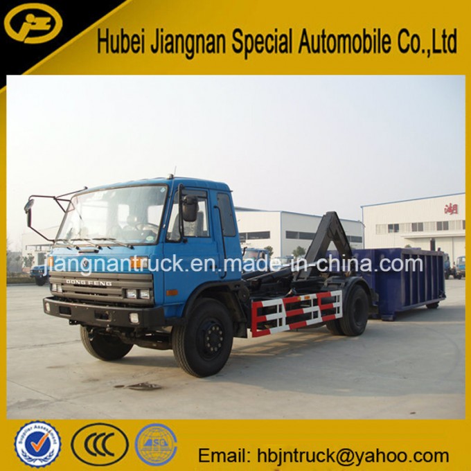 Dongfeng 8 Ton Hook Lift Garbage Truck Image1