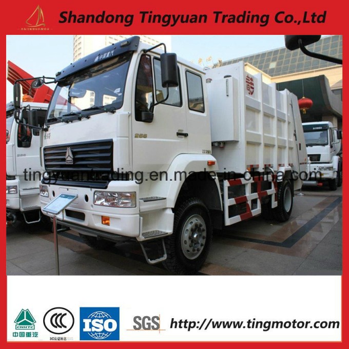 HOWO 6 Wheels Garbage Truck Image1