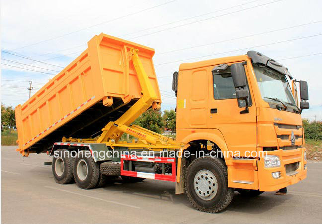 12m3 Sinotruk HOWO 6X4 Hook Lift Garbage Truck Image1