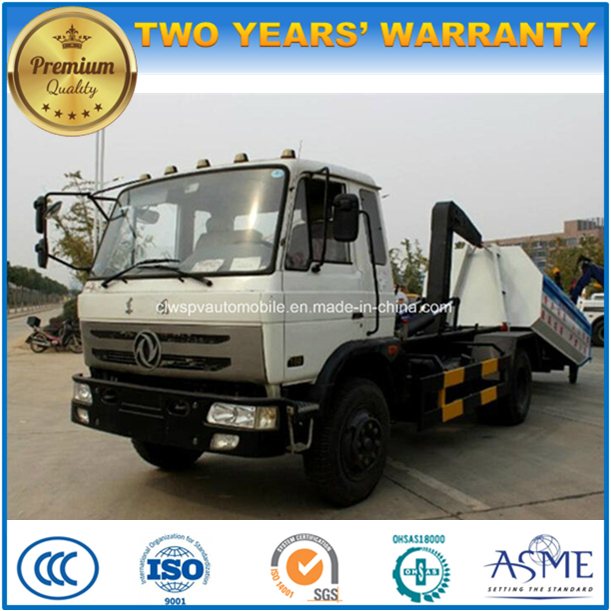 Dongfeng 4X2 15 Cbm Hook Truck 15 Tons Arm Roll Garbage Truck for Sale Image1