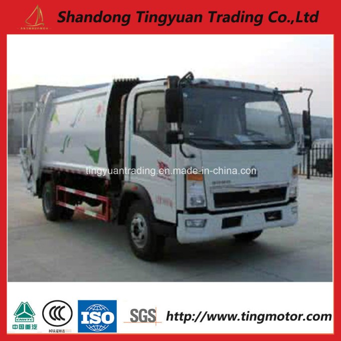 HOWO Small Garbage Truck for Sale Image1