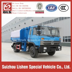 Crane Bucket Garbage Truck Dongfeng 4*2 190HP New Power Wheel Garbage Truck Refuse Truck