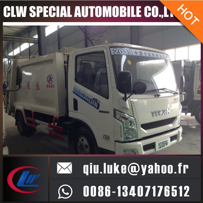 Yuejin 5cbm 8cbm 10cbm Garbage Compactor Truck Image1