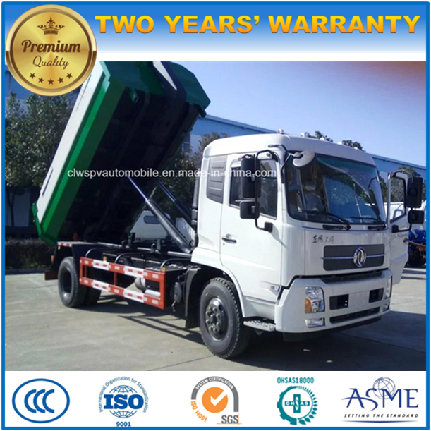10cbm 6 Wheels Hook Arm Roll off Refuse Truck 10 Tons Hook Garbage Truck Image1