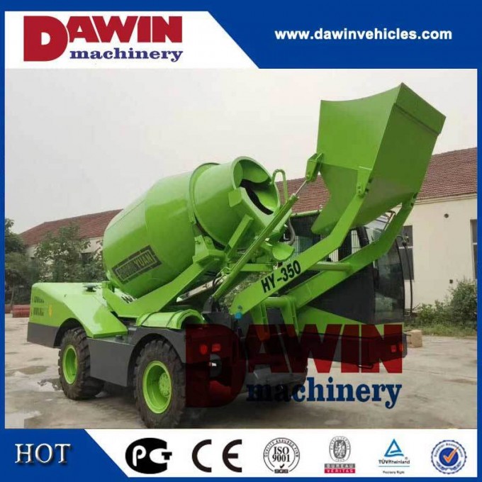 1.5m3 Auto Self Loading Concrete Mixer Truck with PLC Weighing System Image1