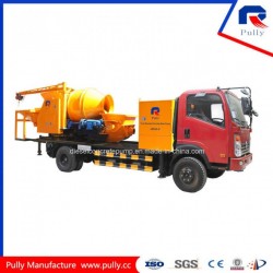 High Quality Concrete Batch Pump Truck with Drum Mixer