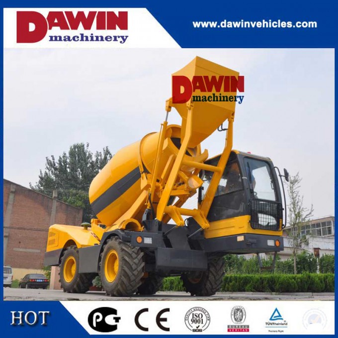 Auto Self Loading Concrete Mixer Truck with PLC Weighing System Image1