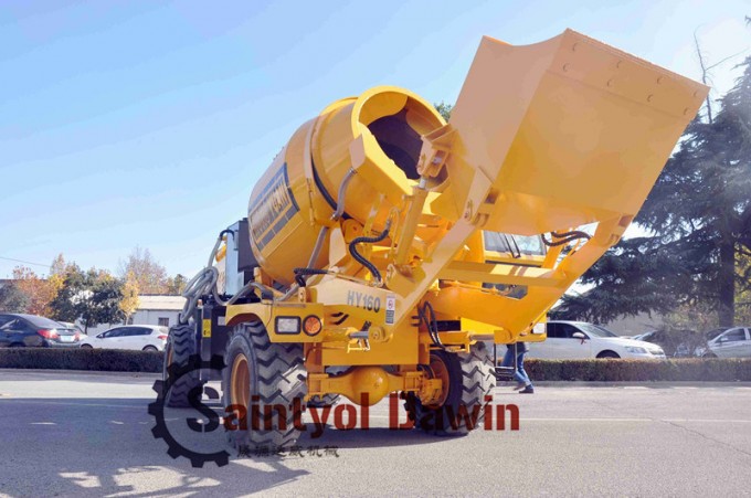 Automatic Water Supply, Double Water Tank Self Loading Concrete Truck Mixer with 1500L 3500L 4000L M Image1