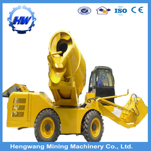 Mini Self Loading Mobile Hydraulic Diesel Concrete Mixer Truck Image1