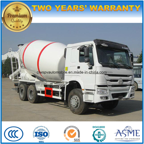 HOWO Concrete Mixer 9 M3 Cement Drum Mixer Truck Image1