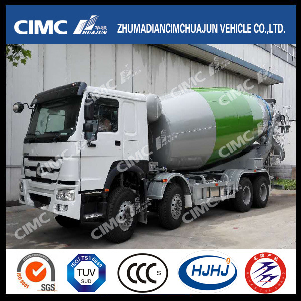 HOWO 8*4 Concrete Mixer Truck with Cimc Huajun Mixer Image1