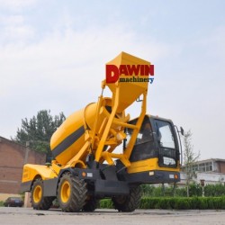 3.85 Cubic Meter Auto Mobile Weighing Loading Concrete Mixer Truck