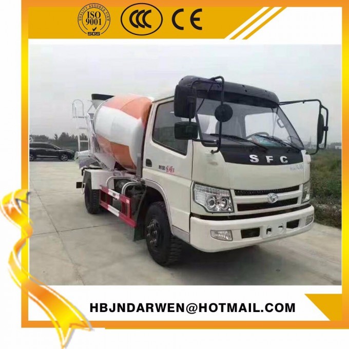 Good Price Sfc 3cbm Small Concrete Mixer Truck for Sale Image1