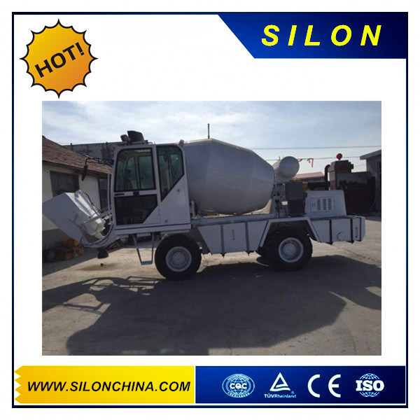 Silon Mini Truck Mounted Self-Loading Concrete Mixer Truck with 4WD Image1