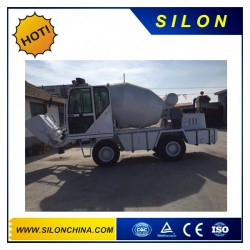 Silon Mini Truck Mounted Self-Loading Concrete Mixer Truck with 4WD