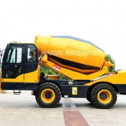 Haiqin Brand Mobile Concrete Mixer Truck (HQ400) with Self-Loading System