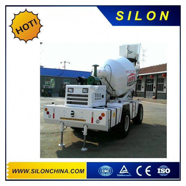 Hydraulic Self-Loading Concrete Mixer Truck with Hopper 4.0m3 Image1