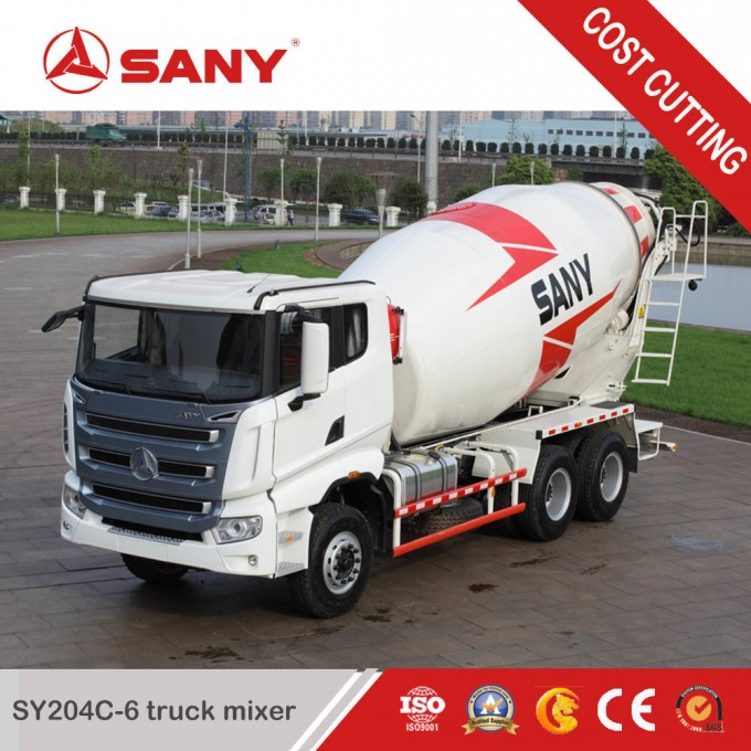 Sany Sy204c-6 4m3 4 Cubic Meters Small Concrete Truck Mixer for Sale in India Image1