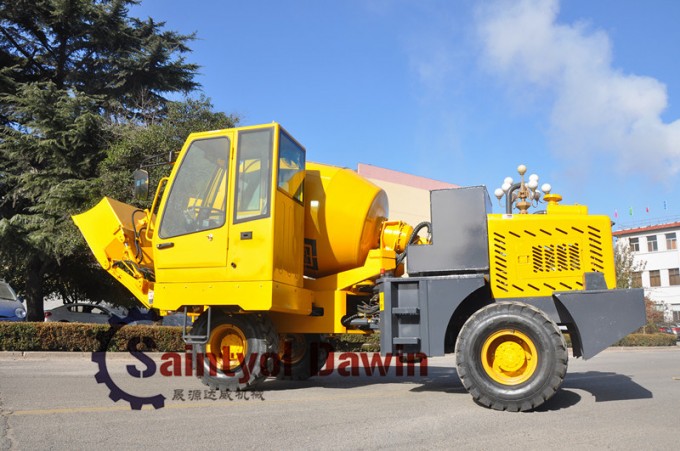 Automatically Feeding, Mixing and Discharging Concrete Mixer Truck on Sale Image1