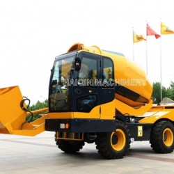 Small Self-Loading Concrete Mixer Truck (HQ400) for Sale
