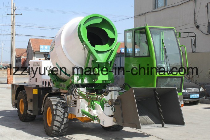 Self Loading and Feeding Concrete Mixer Truck Image1