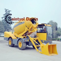 Self Loading Concrete Mixer Is The Combination of Concrete Mixer Truck and Cement Mixer, Which Can A